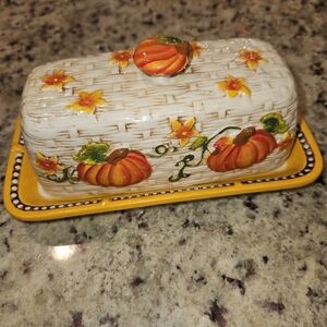 Decorative Pumpkin Butter Dish